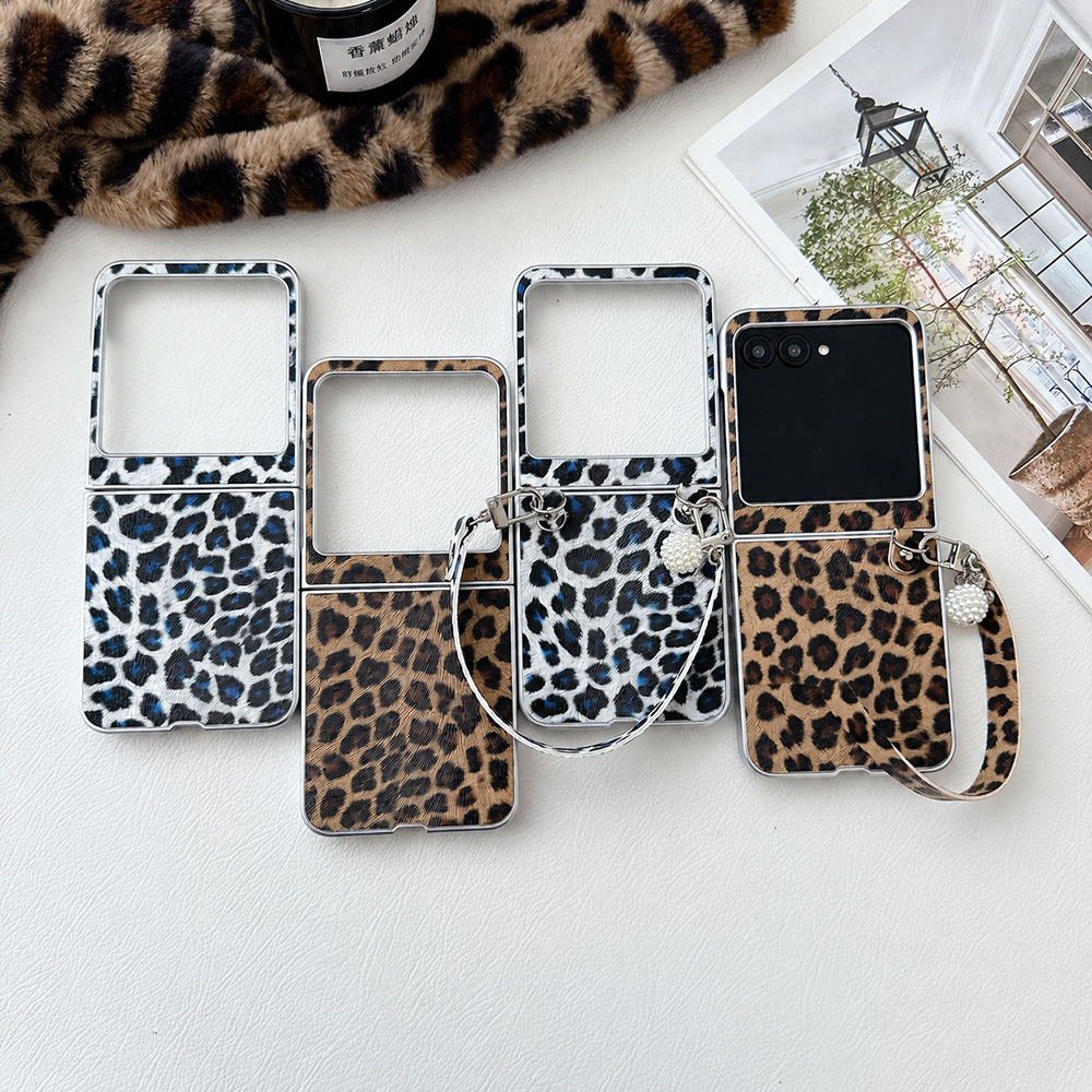 Mens Fashion Dress - Casing Ponsel Lipat Motif Macan Tutul