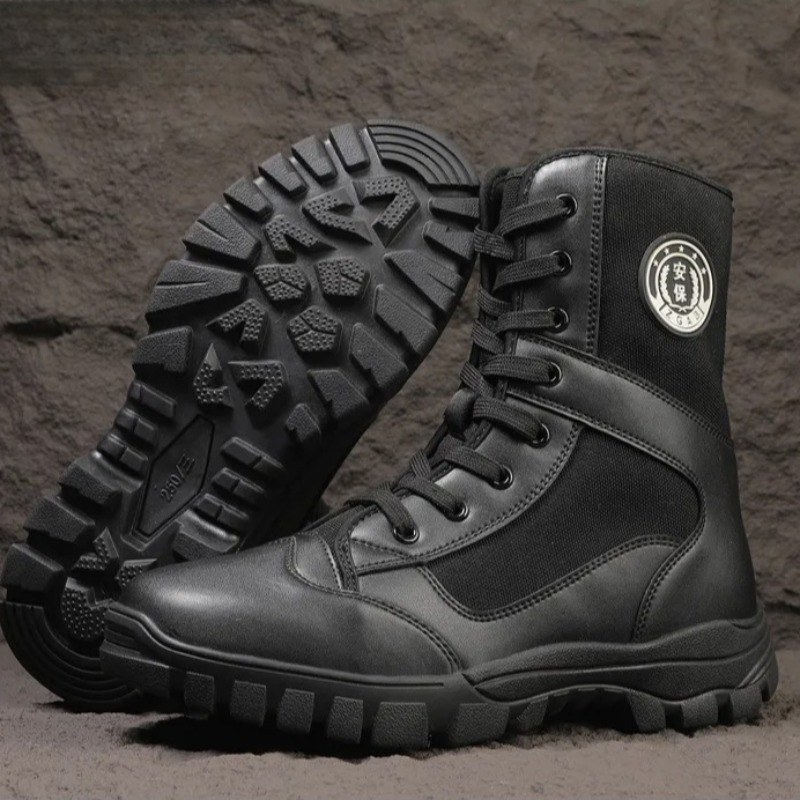 Mens Fashion Combat Boots - Sepatu Bot Pria Berkualitas Tinggi, Fashionable,