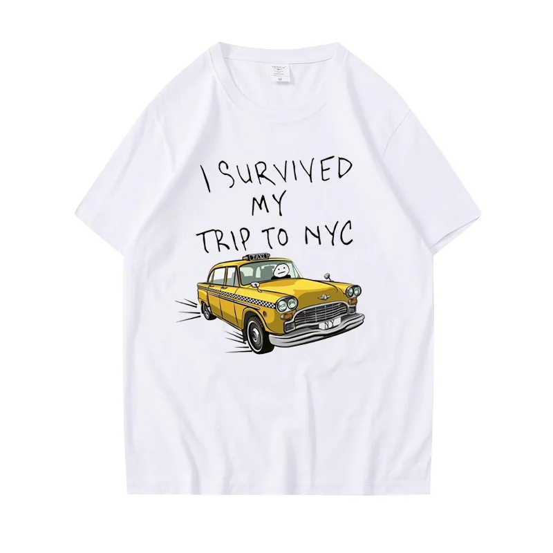 Men'S Fashion Nyc - Kaus Cetak I Survived My Trip