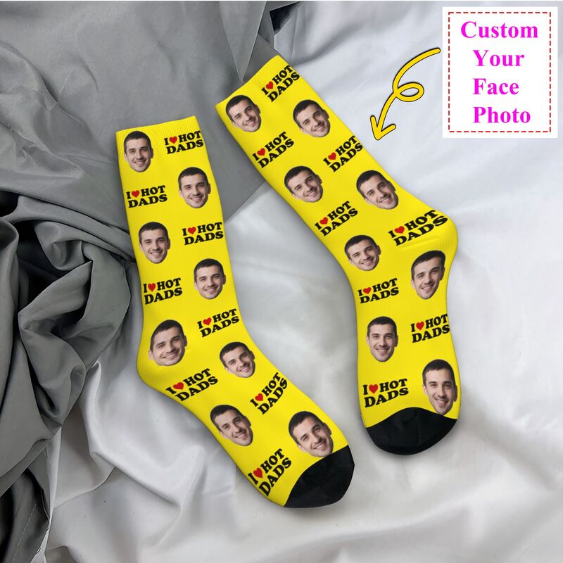 Mens Fashion Dress - Kaos Kaki Custom I Love Hot