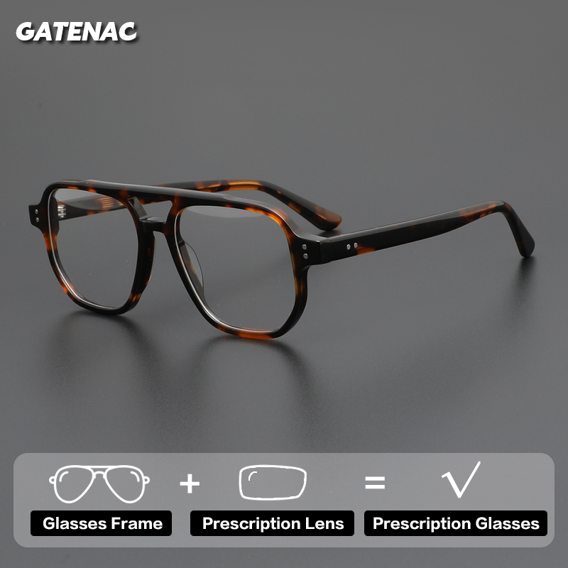 Mens Fashion Reading Glasses - Kacamata Resep Gatenac Fashion Acetate Pria