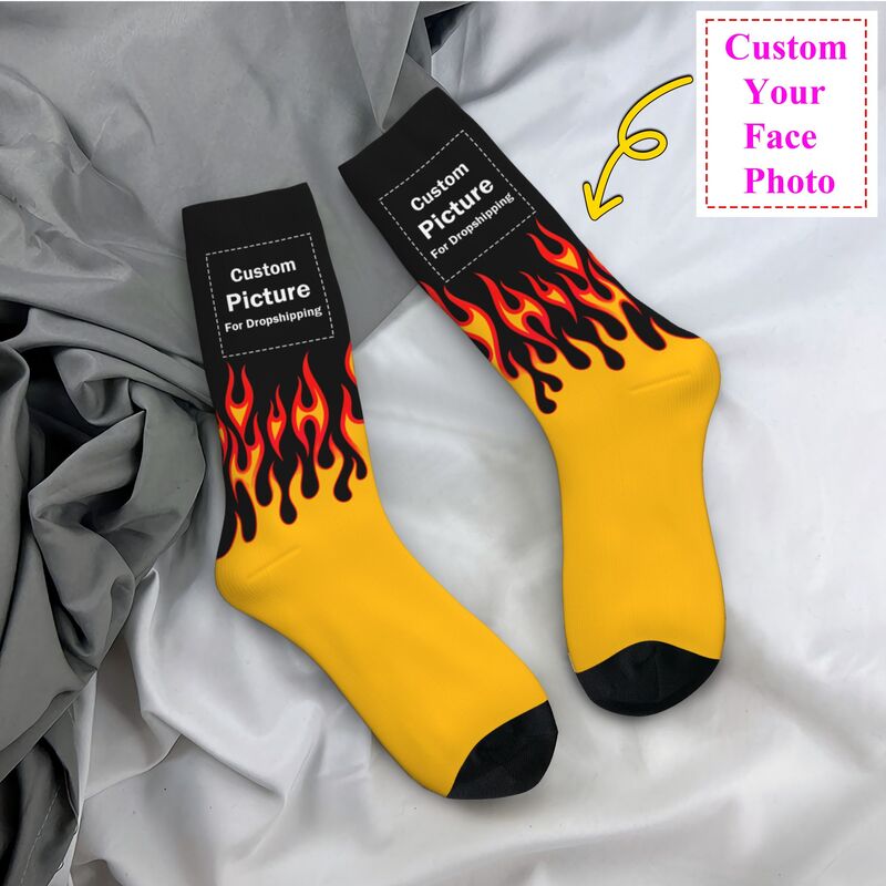 Men'S Fashion Logo - Kaos Kaki Foto Logo Kustom Pribadi