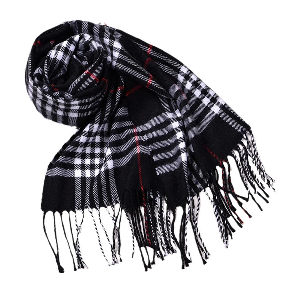 Men Scarf Wool - Syal Musim Dingin Gaya Inggris Syal