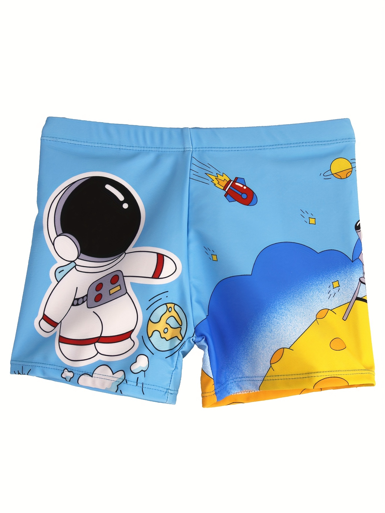 Swim Trunk Shorts - Celana renang anak laki-laki, pola astronot