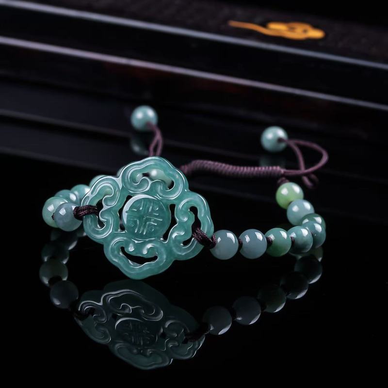 Men'S Fashion Jewelry Bracelets - Gelang Giok Alami Kelas A Desain