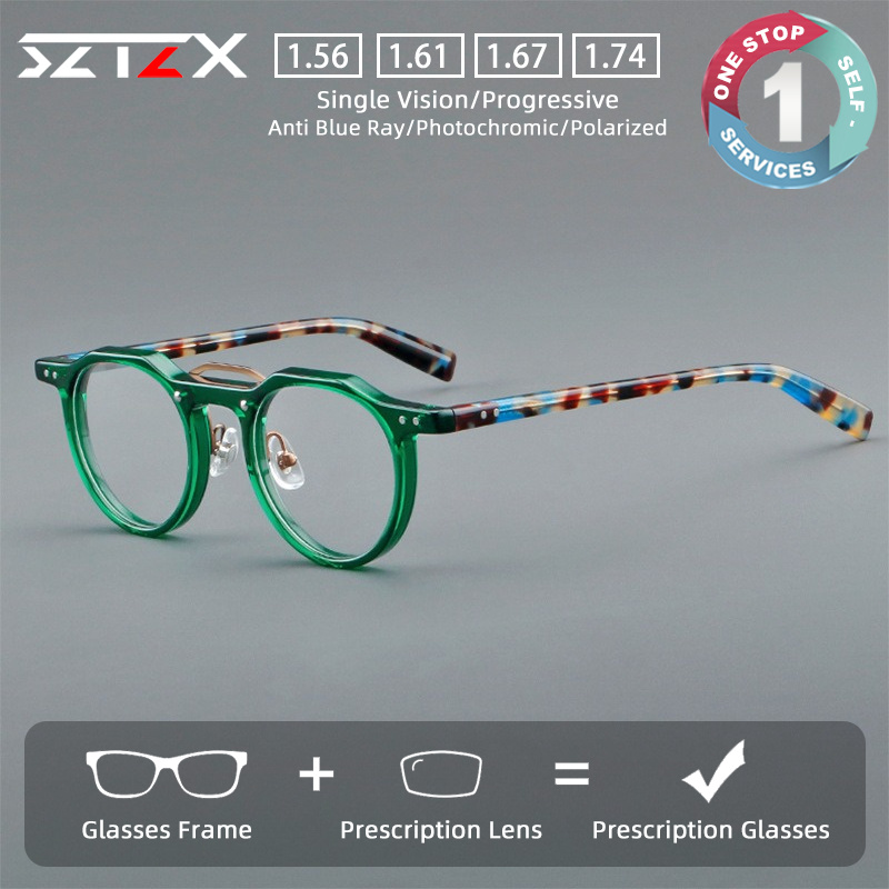Mens Fashion Reading Glasses - Kacamata Resep Gaya Kasual Vintage SZTZX