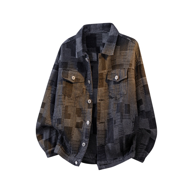 Mens Fashion Denim Jacket - Jaket Denim Pria Musim Semi 2026,