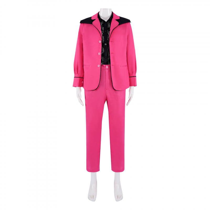 Mens Fashion Vest - Kostum Film Elvis Presley Jaket Merah