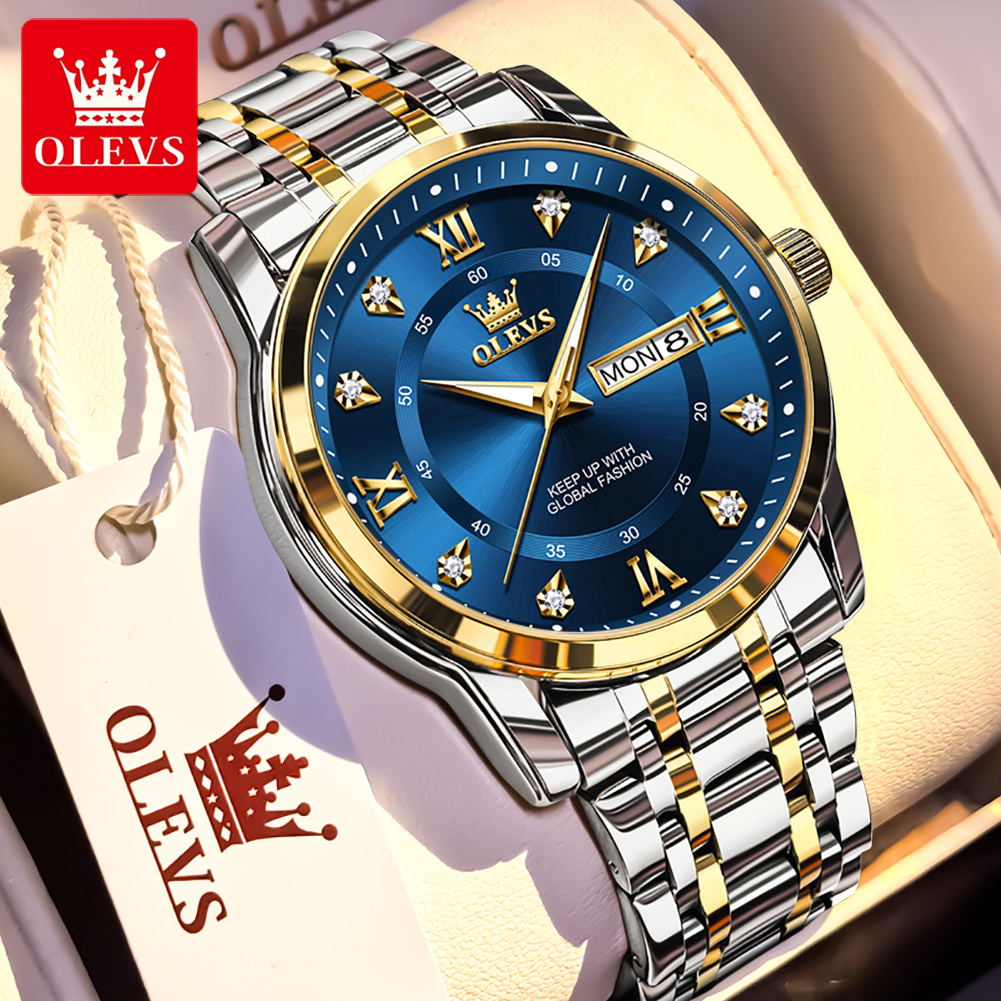 Men'S Fashion Magazine - OLEVS Jam Tangan Pria Modis Bermerek