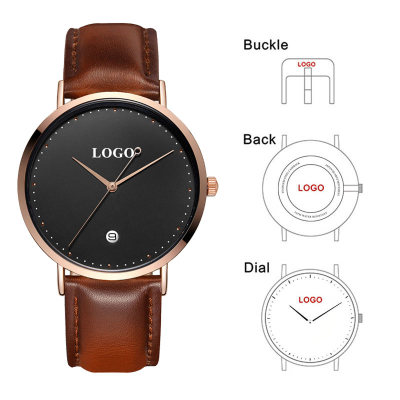 Men'S Fashion Logo - CL026 Jam Tangan Anda Bermerek Rose