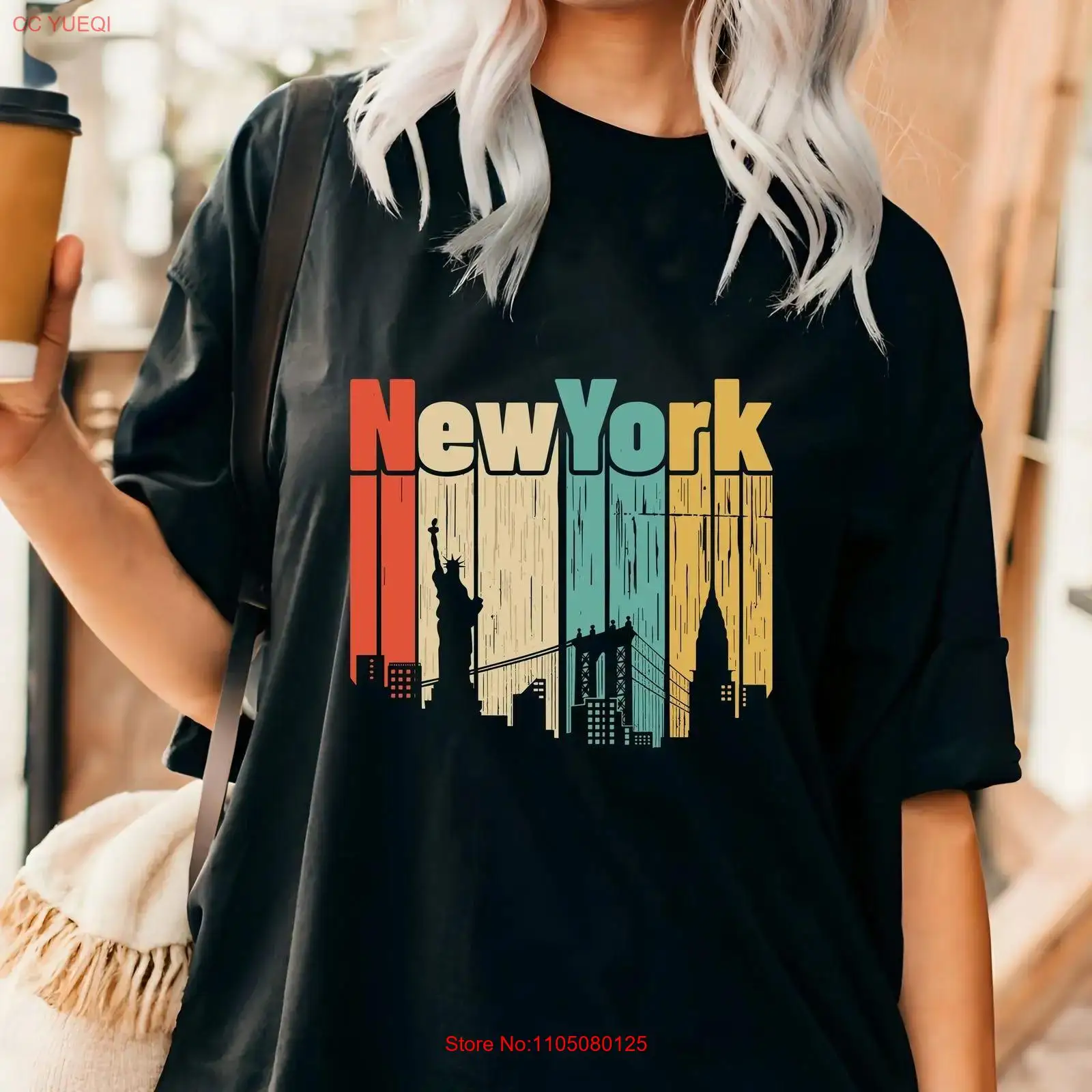Men'S Fashion Nyc - Kaos retro New York USA Travel