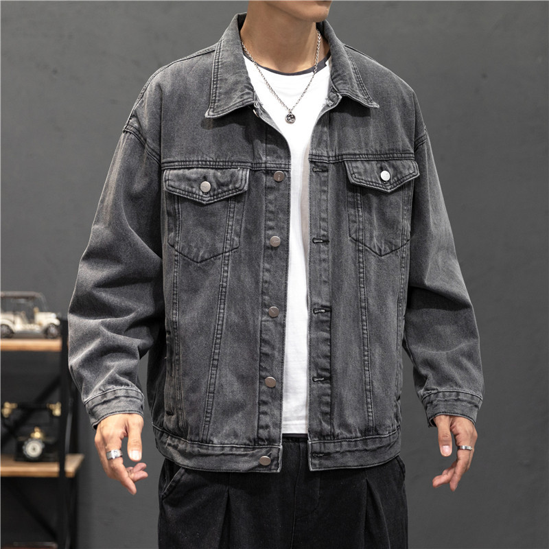 Jaket Denim Baru Mantel Jeans  - Mens Fashion Denim Jacket ulasan dan harga
