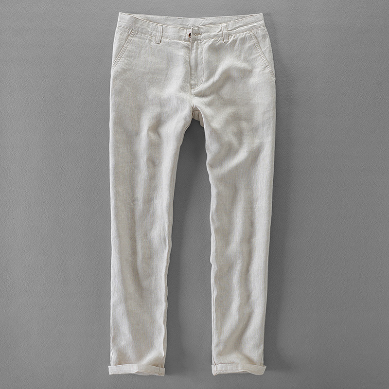 Celana panjang pria, celana pa - Men'S Fashion Linen Pants ulasan dan harga