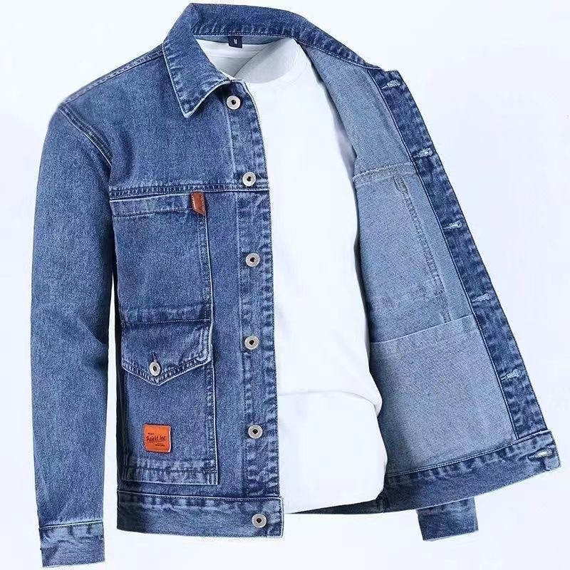 Jaket Denim pria, mantel Denim - Mens Fashion Denim Jacket ulasan dan harga