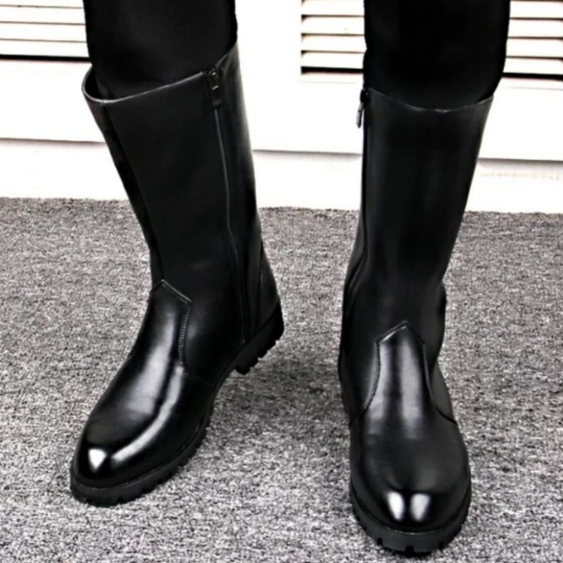 Sepatu Bot Motor Kulit Asli Pr - Mens Fashion Combat Boots ulasan dan harga