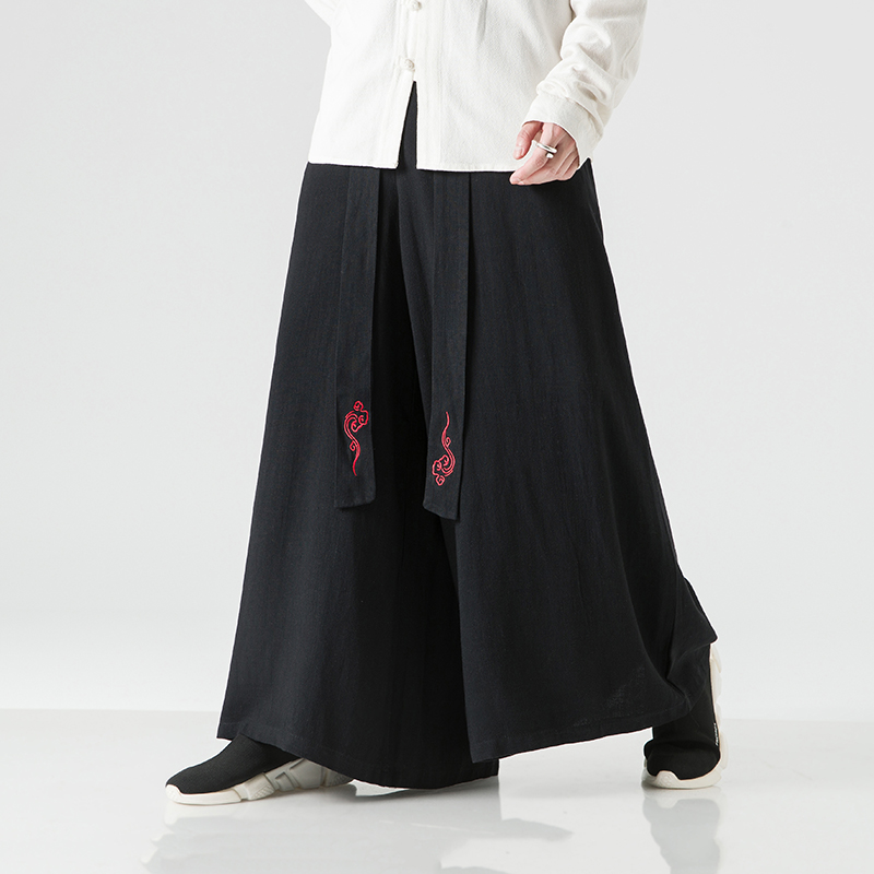 Celana kaki lebar Linen pria,  - Men'S Fashion Linen Pants ulasan dan harga