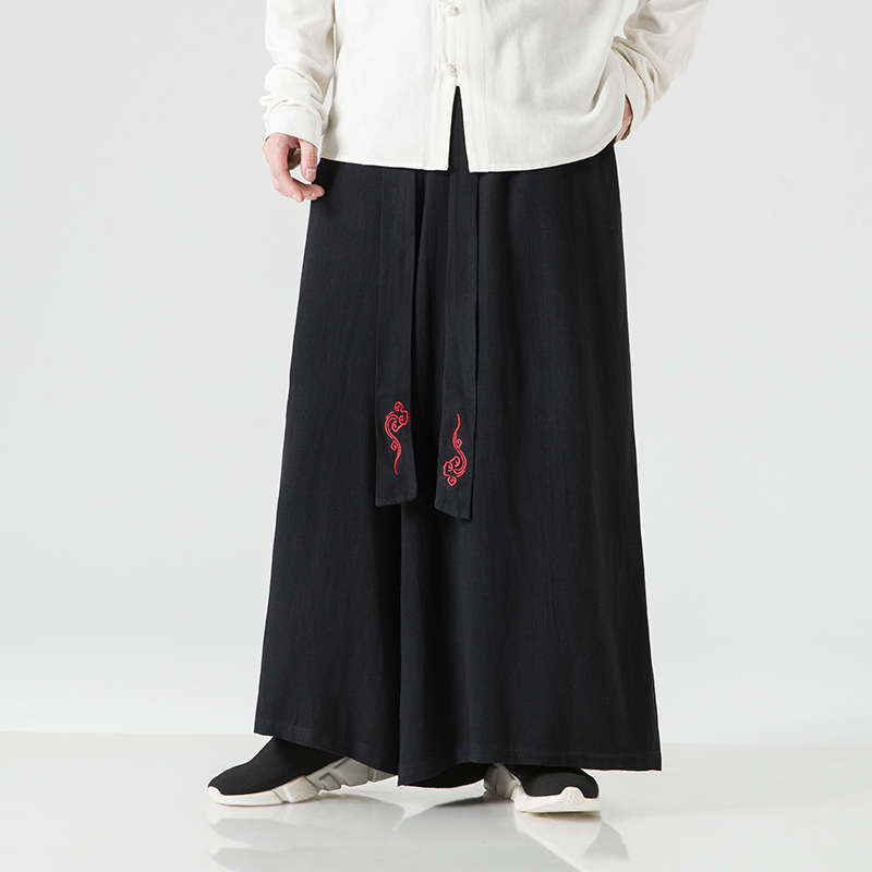 Celana kaki lebar Linen pria,  - Men'S Fashion Linen Pants ulasan dan harga
