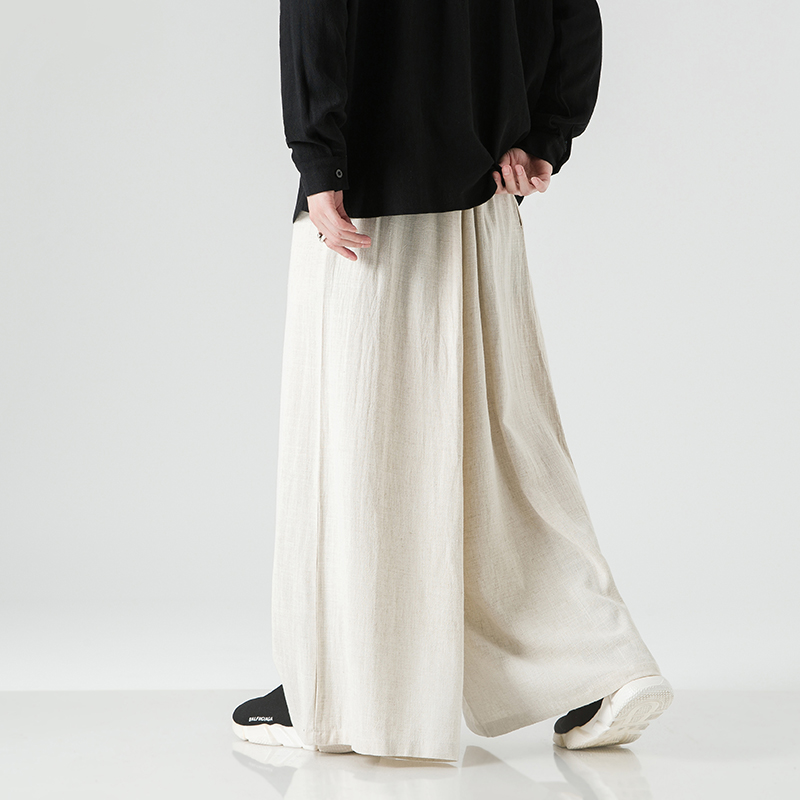 Celana kaki lebar Linen pria,  - Men'S Fashion Linen Pants ulasan dan harga