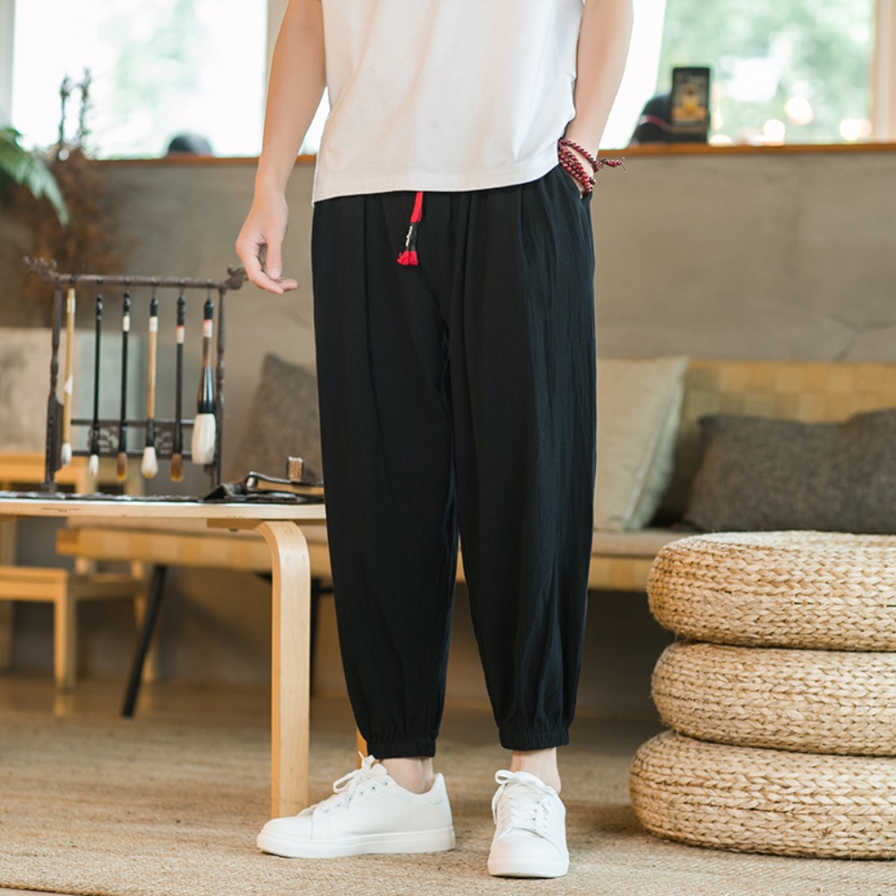 Celana Harem katun dan Linen p - Chino Pants Men ulasan dan harga