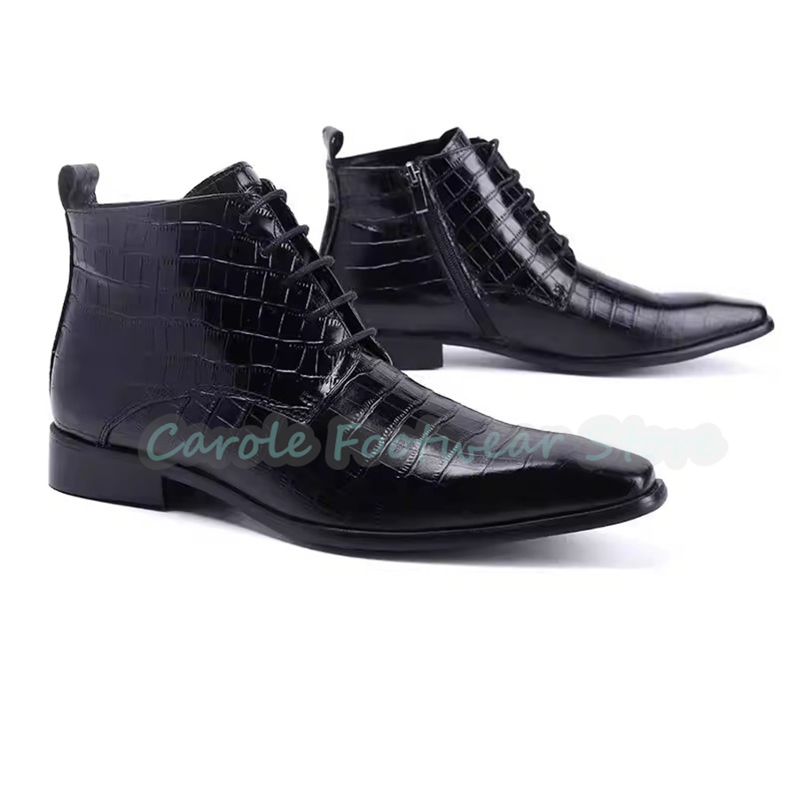 Sepatu Bot Kulit Asli untuk Pr - Mens Fashion Dress ulasan dan harga
