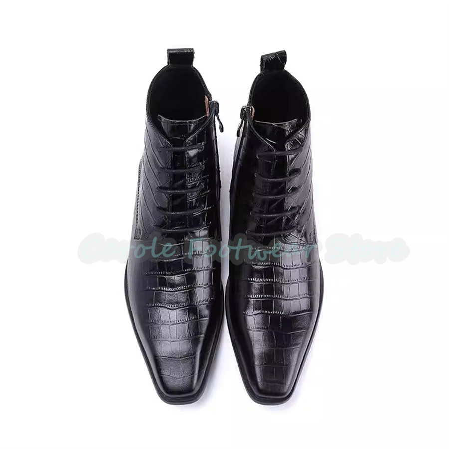 Sepatu Bot Kulit Asli untuk Pr - Mens Fashion Dress ulasan dan harga
