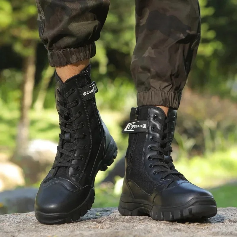 Sepatu Bot Pria Berkualitas Ti - Mens Fashion Combat Boots ulasan dan harga