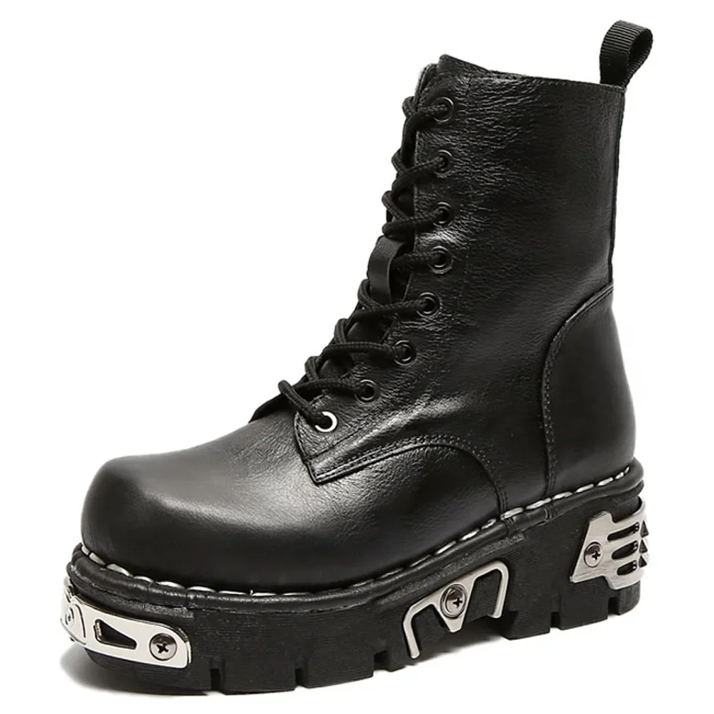 Sepatu Bot Motor Kulit Asli Pr - Mens Fashion Combat Boots ulasan dan harga