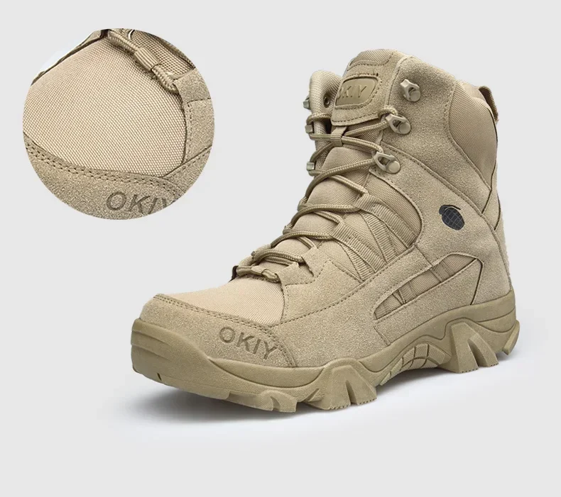 Sepatu Hiking Kulit Outdoor Pr - Mens Fashion Combat Boots ulasan dan harga