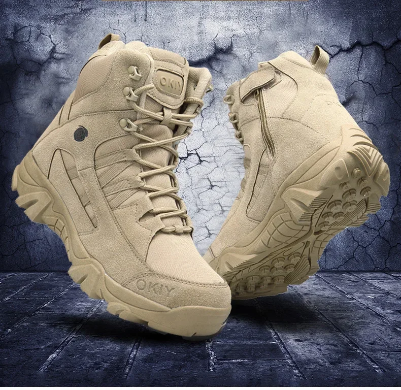 Sepatu Hiking Kulit Outdoor Pr - Mens Fashion Combat Boots ulasan dan harga