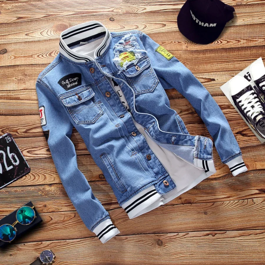 Jaket Denim Pria Baru 2026, Ja - Mens Fashion Denim Jacket ulasan dan harga