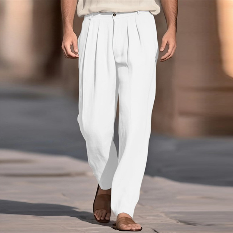 Celana Panjang Linen Warna Sol - Men'S Fashion Linen Pants ulasan dan harga