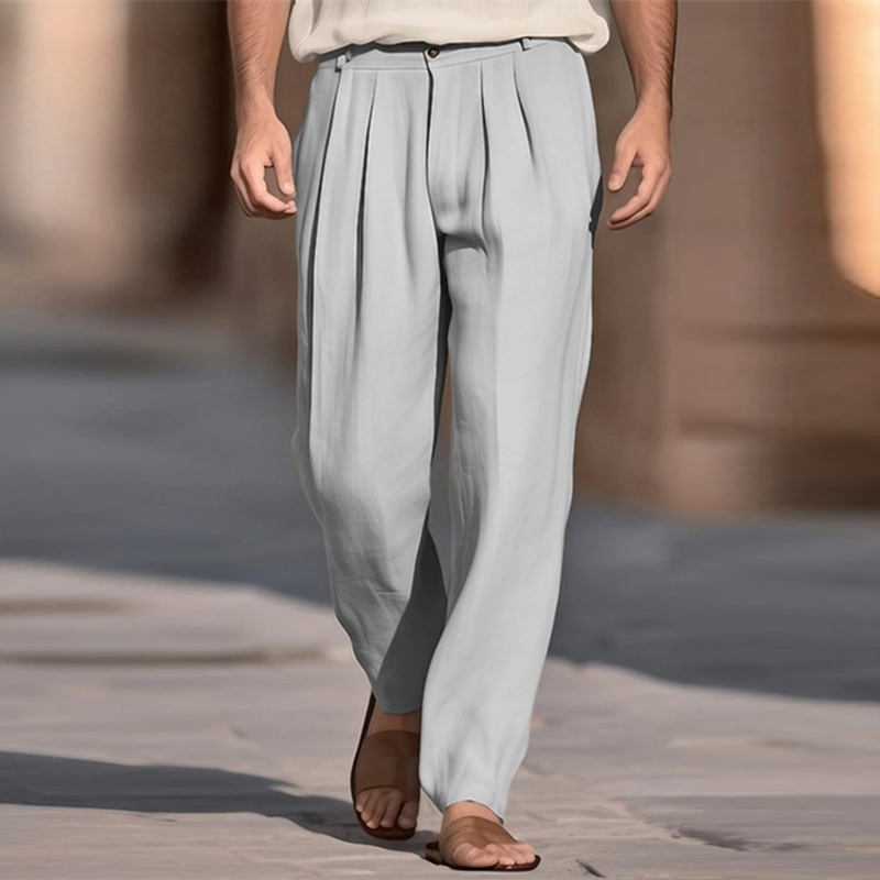 Celana Panjang Linen Warna Sol - Men'S Fashion Linen Pants ulasan dan harga