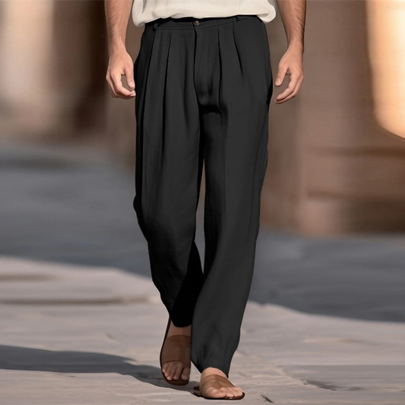 Celana Panjang Linen Warna Sol - Men'S Fashion Linen Pants ulasan dan harga