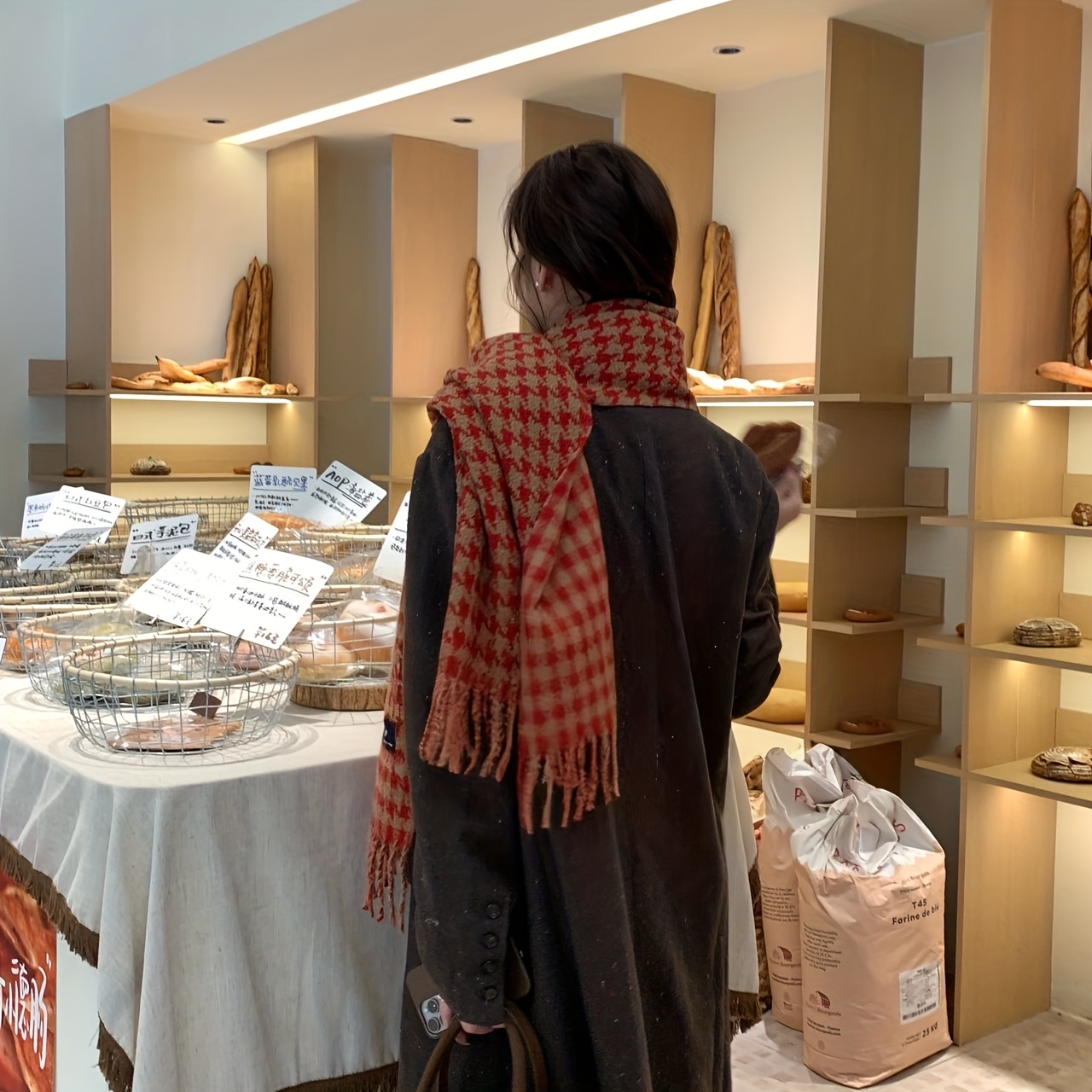 FANGSIGE Syal Wol Hangat Musim - Men Scarf Wool ulasan dan harga