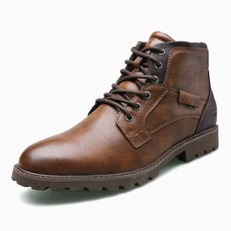 Sepatu Bot Pergelangan Kaki Pr - Mens Fashion Combat Boots ulasan dan harga