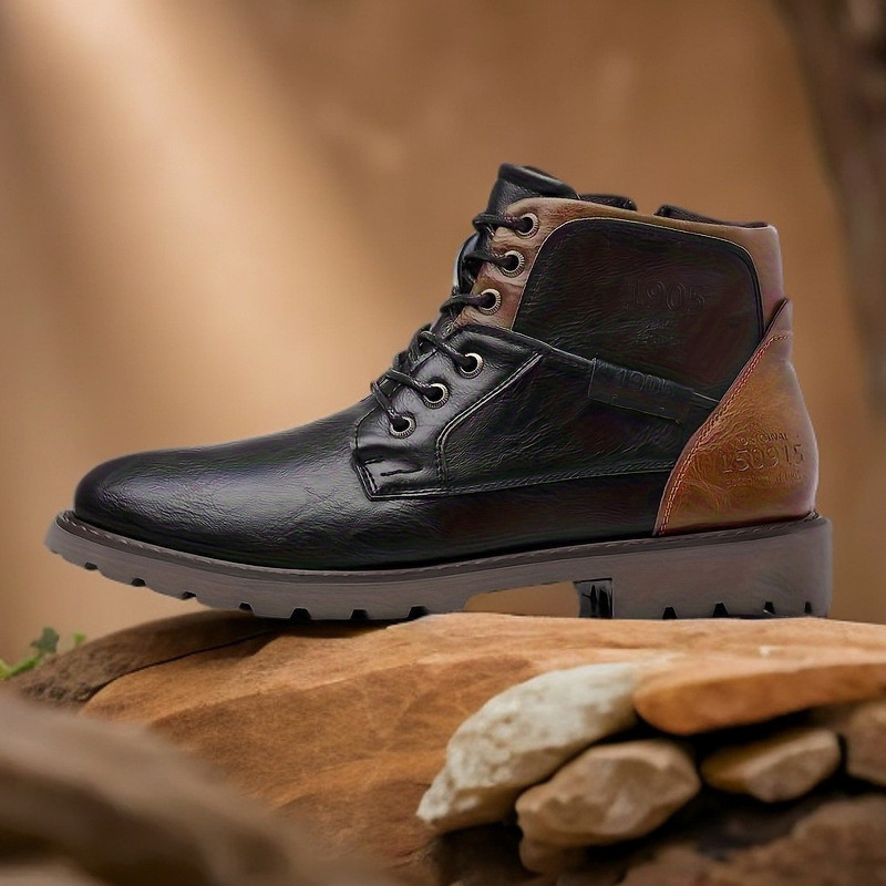 Sepatu Bot Pergelangan Kaki Pr - Mens Fashion Combat Boots ulasan dan harga