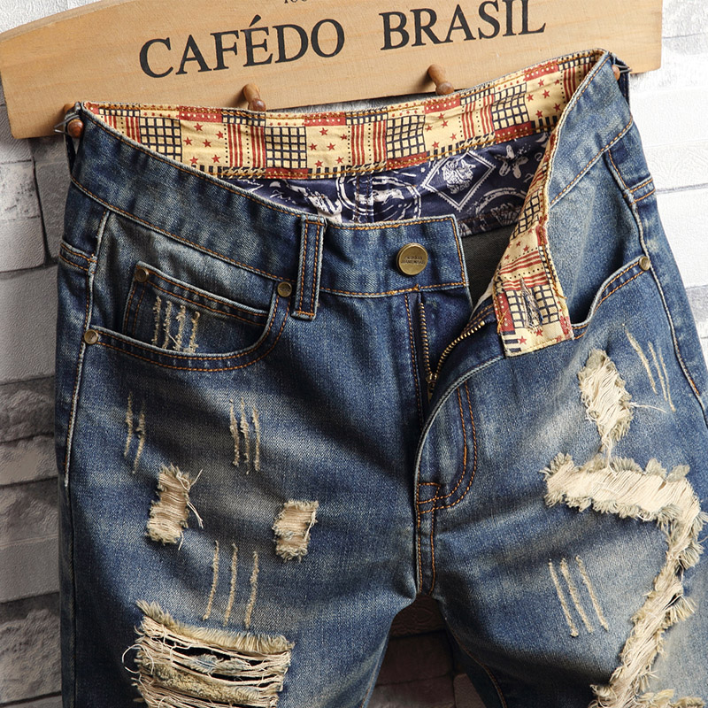 Celana Pendek Denim Hip-hop Ro - Men'S Fashion Linen Pants ulasan dan harga