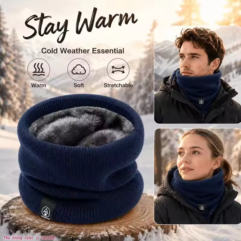 Syal Rajut Hangat Musim Dingin - Men Scarf Wool ulasan dan harga