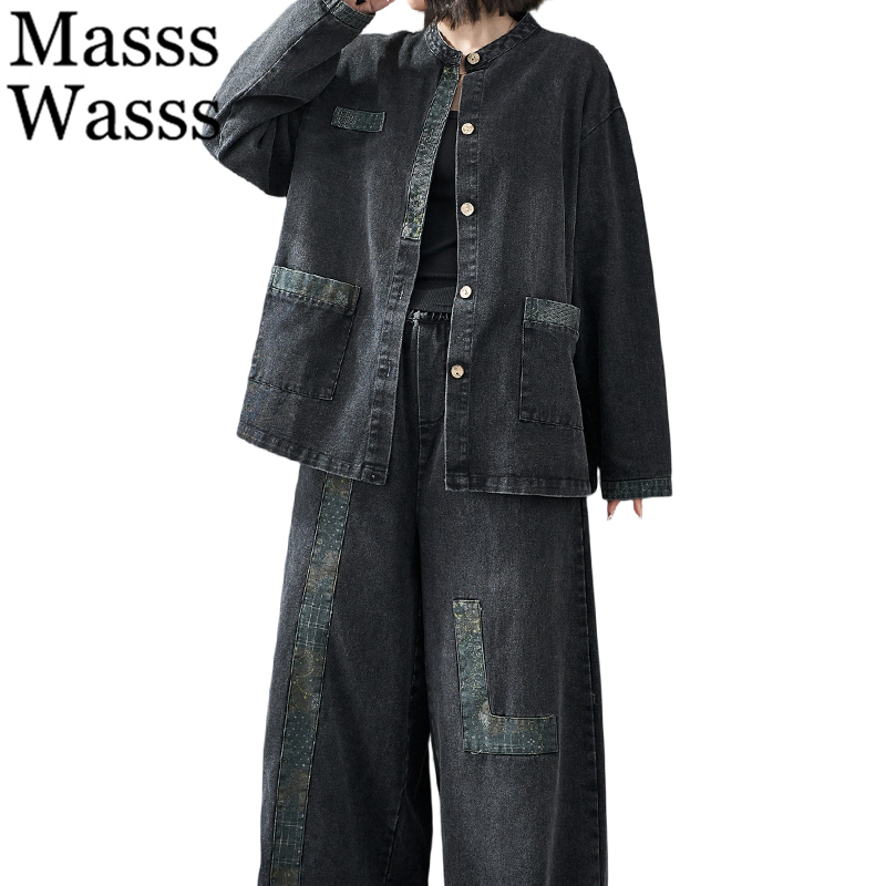 Masss Wasss 2026 Musim Gugur S - Denim Jacket Vintage ulasan dan harga