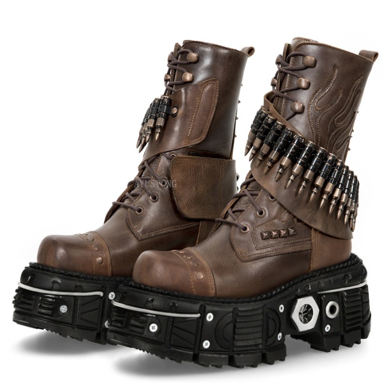 Sepatu Bot Motor Kulit Asli Mo - Mens Fashion Combat Boots ulasan dan harga