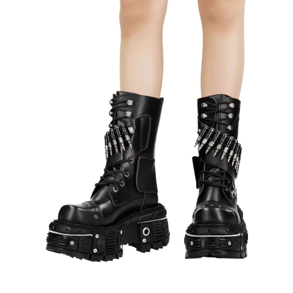 Sepatu Bot Motor Kulit Asli Mo - Mens Fashion Combat Boots ulasan dan harga