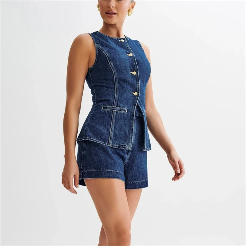 Setelan Denim kasual Vintage 2 - Denim Jacket Vintage ulasan dan harga
