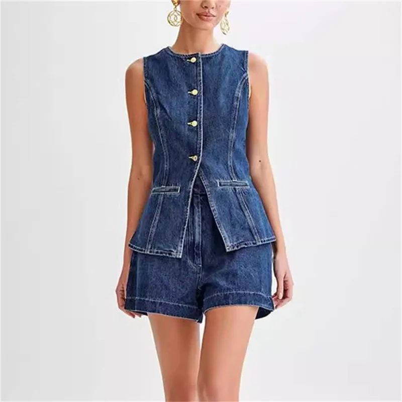 Setelan Denim kasual Vintage 2 - Denim Jacket Vintage ulasan dan harga