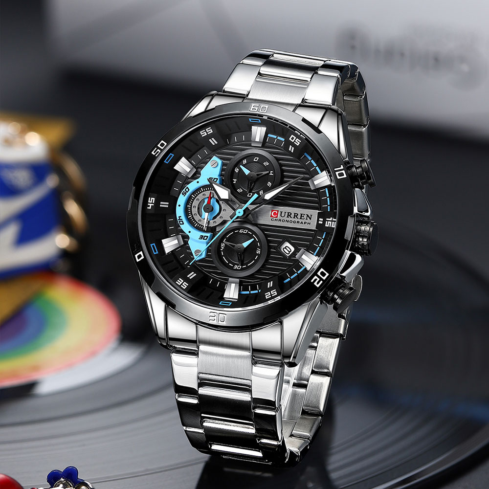 CURREN Jam Tangan Baja Tahan K - Men'S Fashion Magazine ulasan dan harga