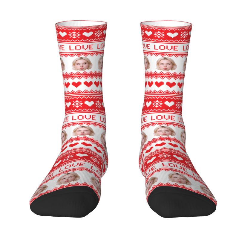 Kaos Kaki Natal Custom Foto Wa - Mens Fashion Dress ulasan dan harga