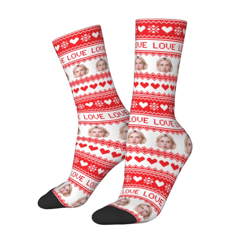 Kaos Kaki Natal Custom Foto Wa - Mens Fashion Dress ulasan dan harga
