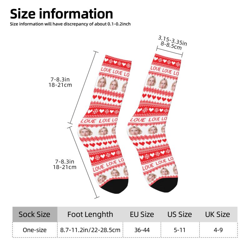 Kaos Kaki Natal Custom Foto Wa - Mens Fashion Dress ulasan dan harga