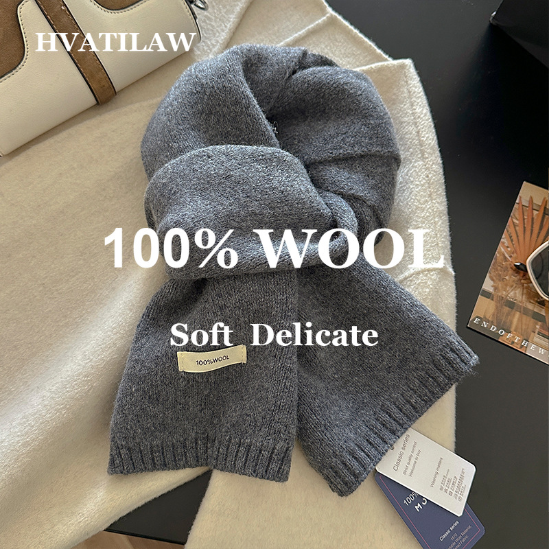 Syal Wol 100% Wanita Pria Warn - Men Scarf Wool ulasan dan harga