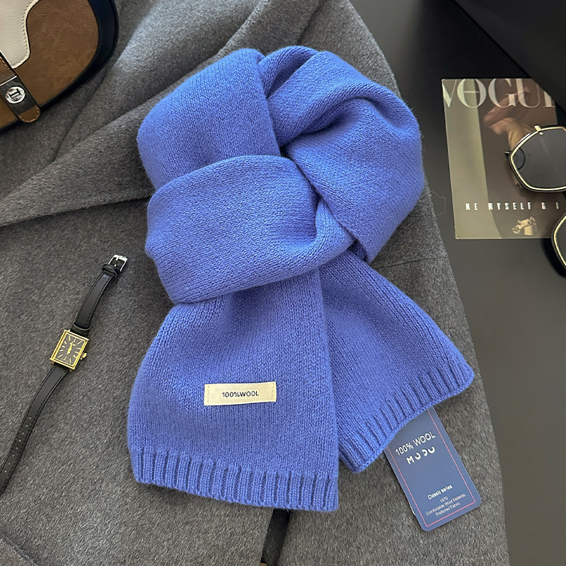 Syal Wol 100% Wanita Pria Warn - Men Scarf Wool ulasan dan harga