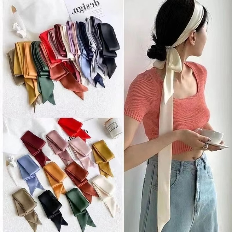Syal Sutra Panjang Warna Polos - Men'S Fashion Bag ulasan dan harga